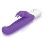 Rabbit Essentials Silicone Rechargeable G-Spot Rabbit Vibrator - Purple