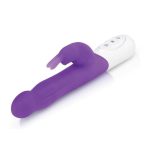 Rabbit Essentials Silicone Rechargeable Slim Shaft Rabbit Vibrator - Purple