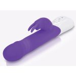 Rabbit Essentials Silicone Rechargeable Thrusting Rabbit Vibrator - Purple