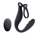 Gender X The Wrangler Rechargeable Silicone Triple Stimulating Anal Vibrator with Remote - Black