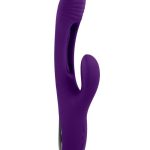 Playboy The Thrill Rechargeable Silicone Rabbit Vibrator - Purple