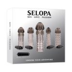 Selopa Choose Your Adventure Penis Sleeve Set (5 Piece) - Gray