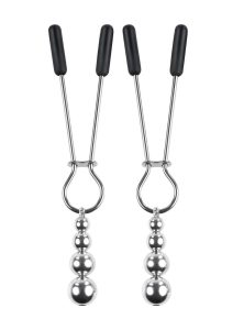 Selopa Beaded Nipple Clamps - Silver