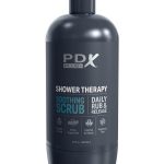 PDX Plus Shower Therapy Soothing Scrub Discreet Stroker - Vanilla