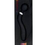 Nu Sensuelle Lolly Nubii Flexible Rechargeable Silicone Wand - Black/White