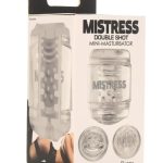 Mistress Double Shot Mouth and Pussy Stroker - Clear