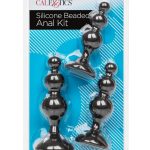 Anal Toys Silicone Beaded Anal Kit - Black