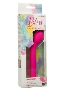 Bliss Liquid Silicone Mini Tulip Rechargeable G-Spot Vibrator - Pink