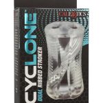 Cyclone Dual Ribbed Stroker - Clear