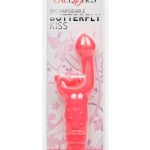 Rechargeable Butterfly Kiss G-Spot Rabbit Vibrator - Pink