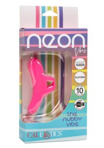 Neon Vibes The Nubby Rechargeable Silicone Vibrator - Pink