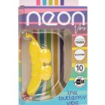 Neon Vibes The Butterfly Vibe Rechargeable Silicone Finger Teaser - Yellow