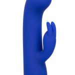 Thicc Chubby Bunny Rechargeable Silicone Rabbit Vibrator - Blue