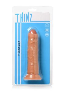 Thinz Uncut Dildo with Balls 7in - Vanilla