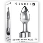 Gender X Rockin Rechargeable Metal Mini Plug - Silver