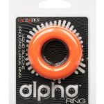 Alpha Liquid Silicone Prolong Cock Ring - Large - Orange