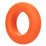 Alpha Liquid Silicone Prolong Cock Ring - Large - Orange