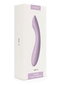 Svakom Amy 2 Rechargeable Silicone Vibrator - Lavender