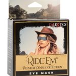 Ride `em Premium Denim Collection Eye Mask - Blue