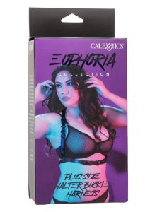 Euphoria Collection Halter Buckle Harness - Plus Size - Black