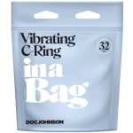 In a Bag Silicone Vibrating C-Ring - Black