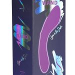 Swan Mini Swan Wand Rechargeable Silicone Glow in the Dark Massager - Purple