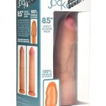 Jock Dual Density Uncut Dildo 8.5in - Caramel