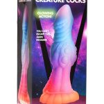 Creature Cocks Galatic Cock Alien Creature Glow in the Dark Silicone Dildo - Multicolor