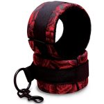 Secret Kisses Rosegasm Cuffs with Satin Blindfold - Red/Black