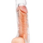 Size Up Extra Girthy Clear View Penis Extender with Ball Loop 3in