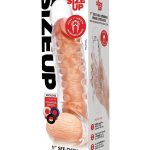 Size Up Studded Clear View Penis Extender with Ball Loop 1in