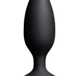 Lovense Hush 2 Rechargeable App Compatible Silicone Vibrating Anal Plug 1.75in - Black