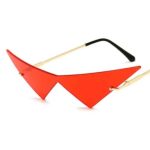 Warm Human Red Flag Blinder Triangle Glasses