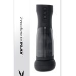 Playboy End Game Rechargeable Warming Stroker with UV Stand - Black