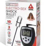 Lux Fetish Electro Sex Shock Bullet with Remote Control - Black
