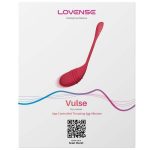 Lovense Vulse Rechargeable Silicone Egg Vibrator - Red