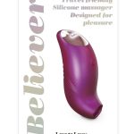 Love to Love Believer Rechargeable Silicone Clitoral Stimulator - Iridescent Berry Pink