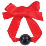 Sex and Mischief Amor Satin Ball Gag - Red/Black