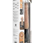 Dr. Skin Silicone Dr. Knight Rechargeable Thrusting Gyrating Vibrating Dildo 10.5in - Vanilla