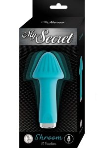 My Secret Shroom Rechargeable Silicone Vibrator - Aqua