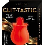 Clit-Tastic Erotic Clit Licker Rechargeable Silicone Clitoral Vibrator - Red