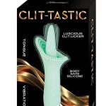 Clit-Tastic Luscious Clit Licker Rechargeable Silicone Clitoral Vibrator - Aqua