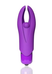 4B Demon Rechargeable Silicone Mini Clitoral Stimulating Vibrator - Grape