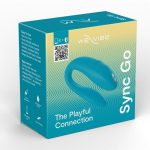 We-Vibe Sync Go App Control Rechargeable Silicone Couples Vibrator - Turquoise