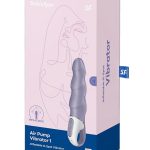 Satisfyer AIr Pump Vibrator 1 Rechargeable Silicone Vibrator - Purple/White