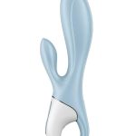 Satisfyer AIr Pump Bunny 1 Rechargeable Silicone Rabbit Vibrator - Blue/White