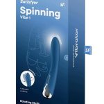Satisfyer Spinning Vibe 1 Rechargeable Silicone Rotating G-Spot Vibrator - Blue