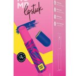 Romp Lipstick Rechargeable Clitoral Stimulator - Pink/Navy