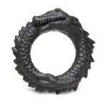 Creature Cock Black Caiman Silicone Cock Ring