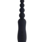 Playboy Let it Bead Rechargeable Silicone Anal Beads - Black